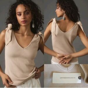 Anthropologie Maeve NWTs Rafaela Bow Tie Top